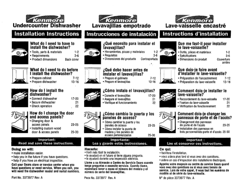 Kenmore 24 in. User manual