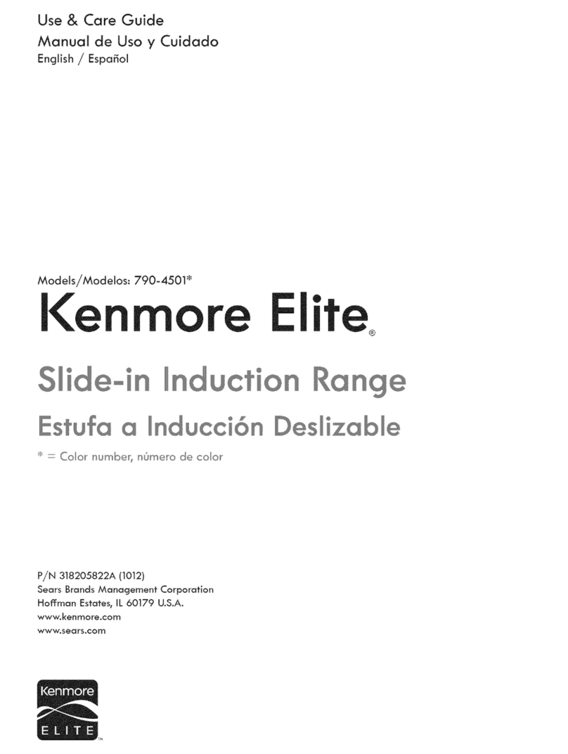 Kenmore ELITE 790-4501 Series User manual
