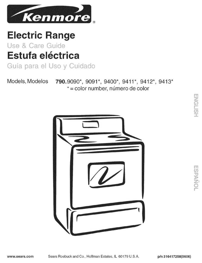 Kenmore 790.9090 Series User manual
