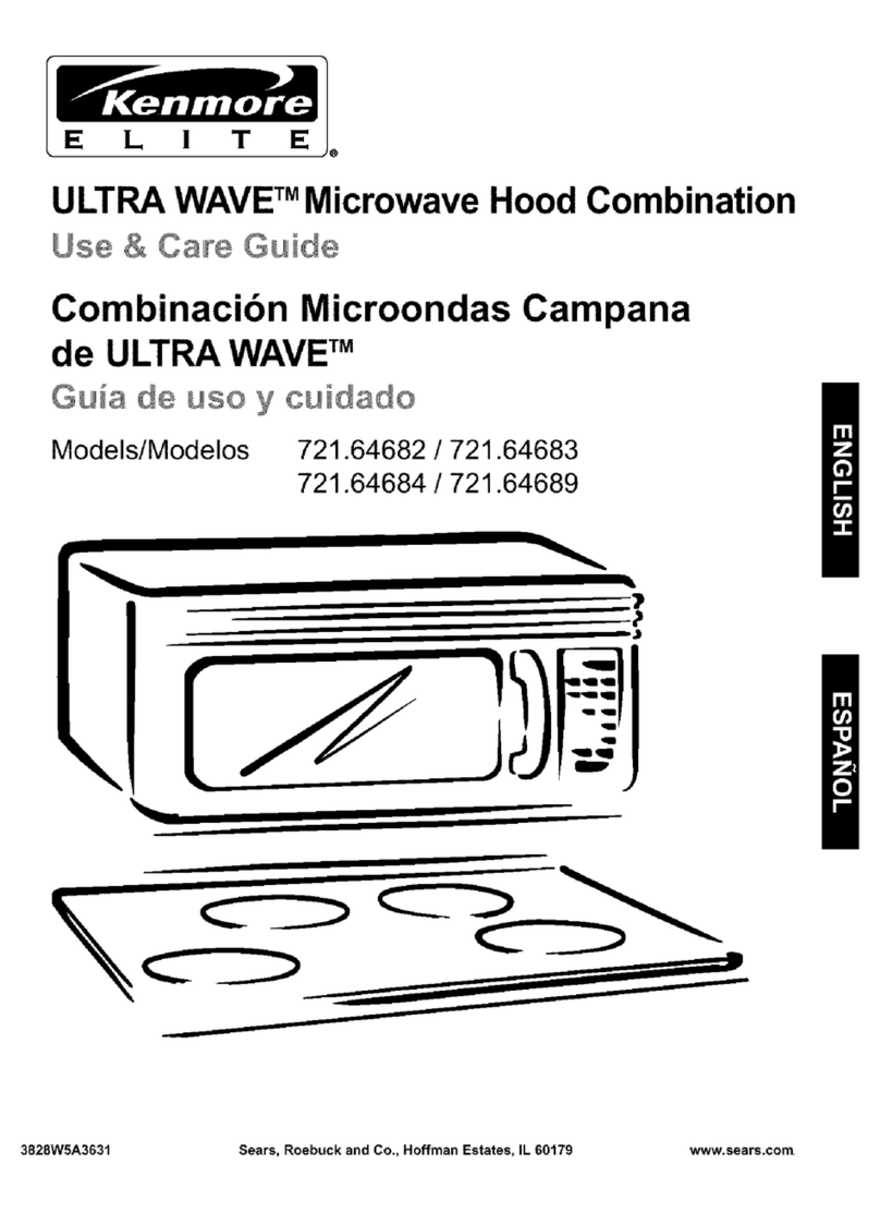Kenmore ULTRA WAVETM 721.64682 Use & care guide