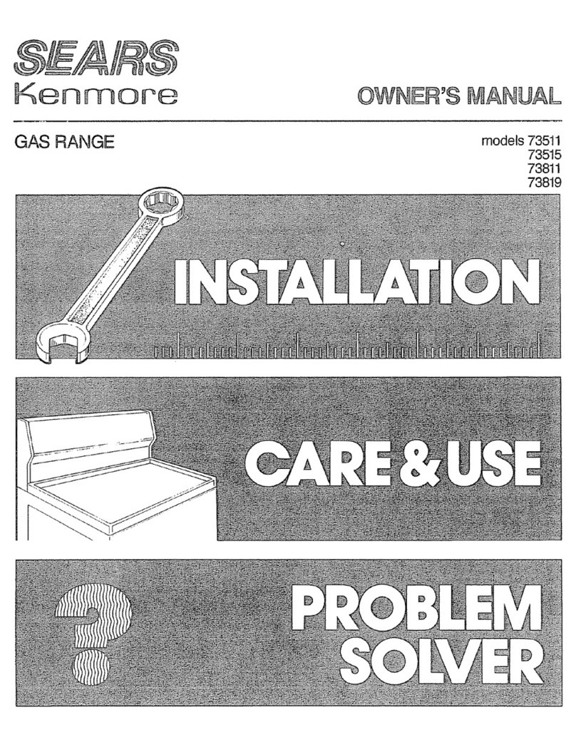 Kenmore 73511 User manual