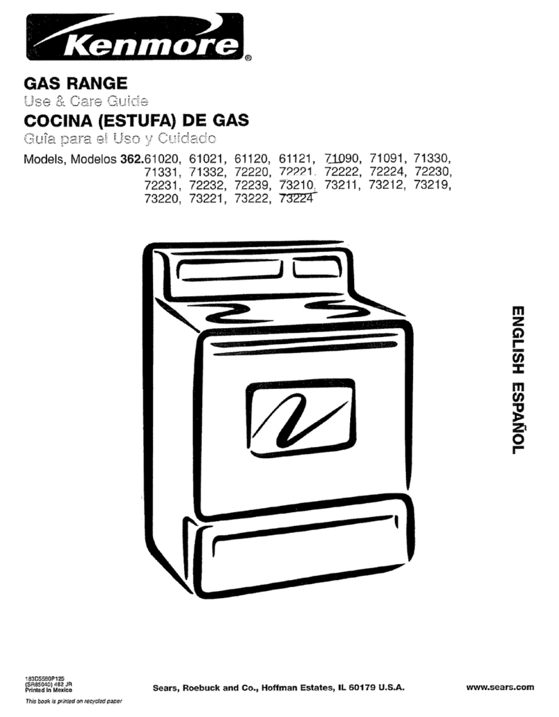 Kenmore 61020 User manual