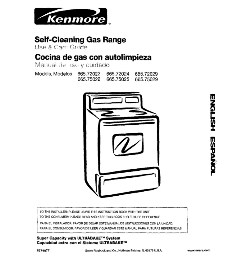 Kenmore 665.72022 Use & care guide