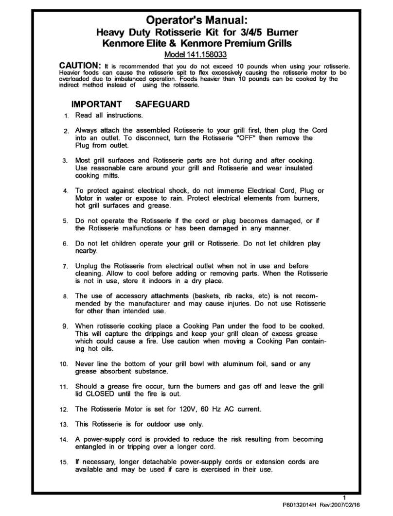 Kenmore ELITE 141.158033 Operator's manual
