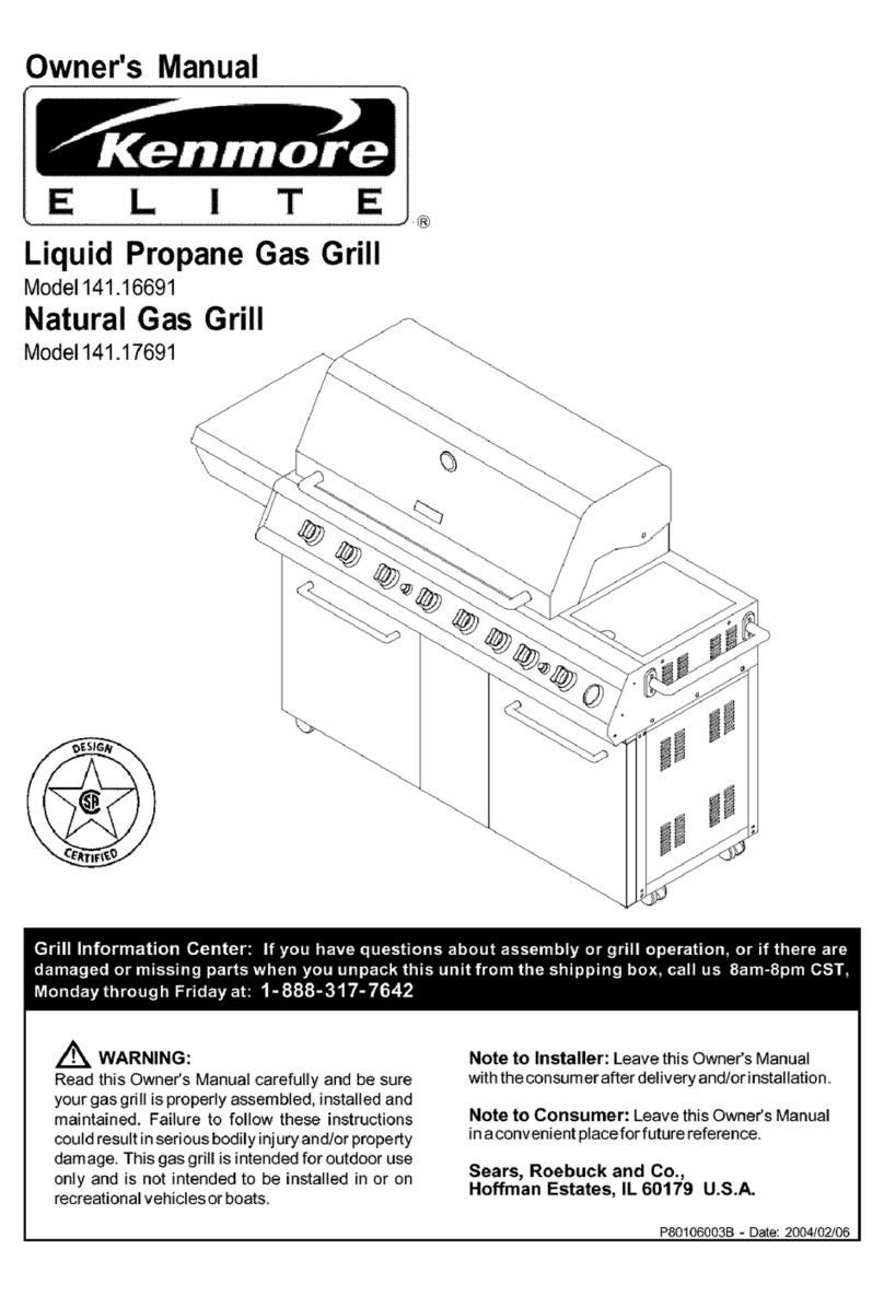 Kenmore ELITE 141.16691 owner's manual