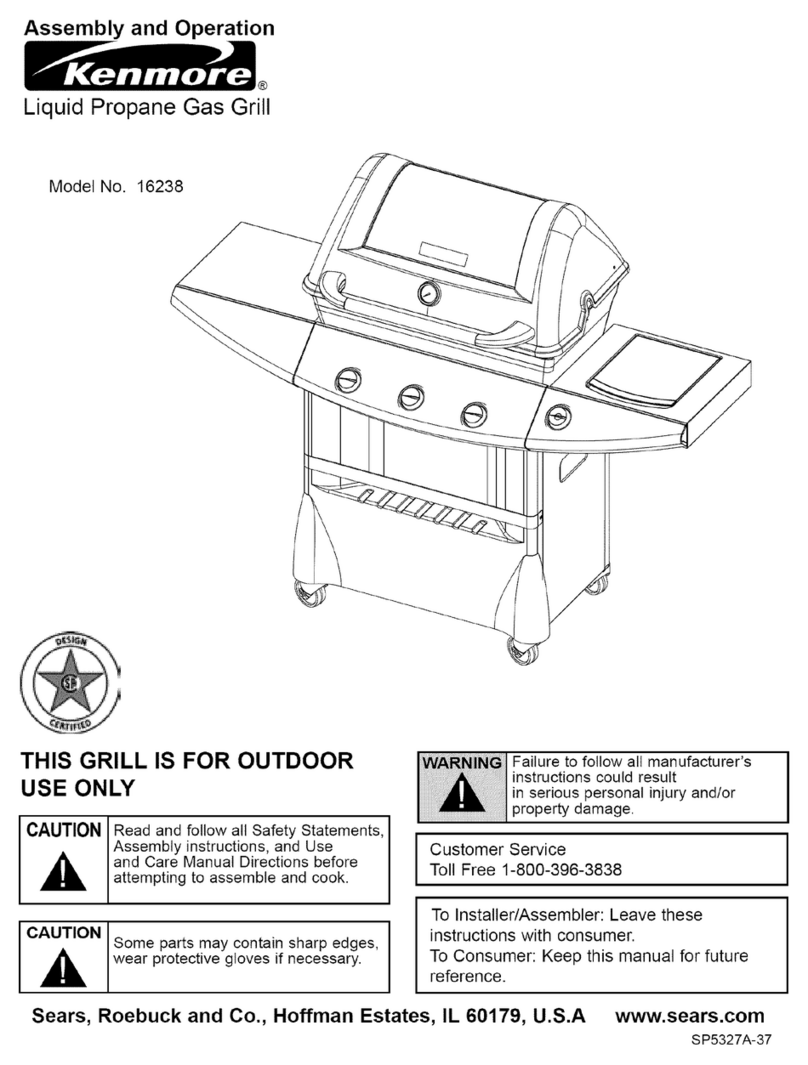 Kenmore 16238 Assembly and operation