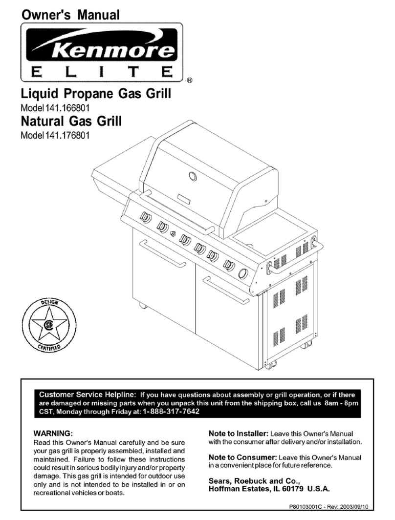 Kenmore 141.166801 owner's manual