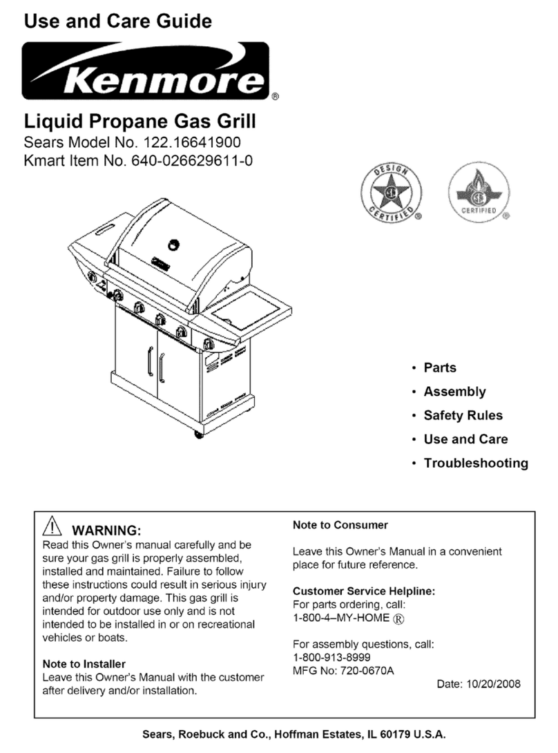Kenmore 122.16641900 Use and care guide