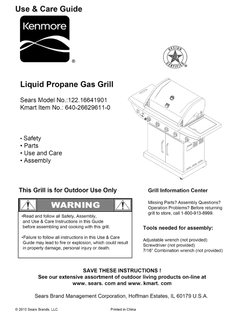 Kenmore 122.166419 Use and care guide