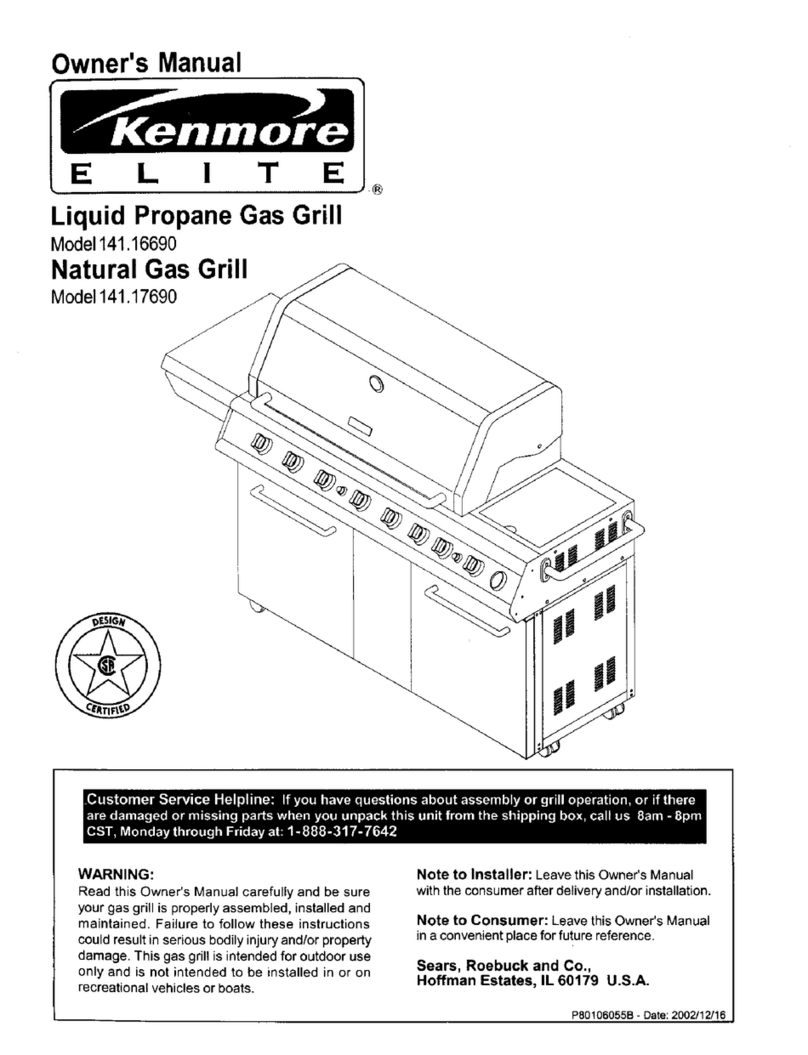 Kenmore 141 16690 owner's manual