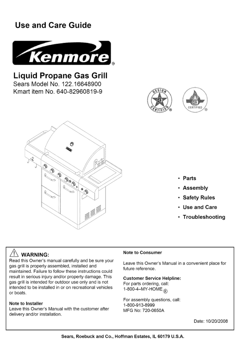 Kenmore 122.166489 Use and care guide
