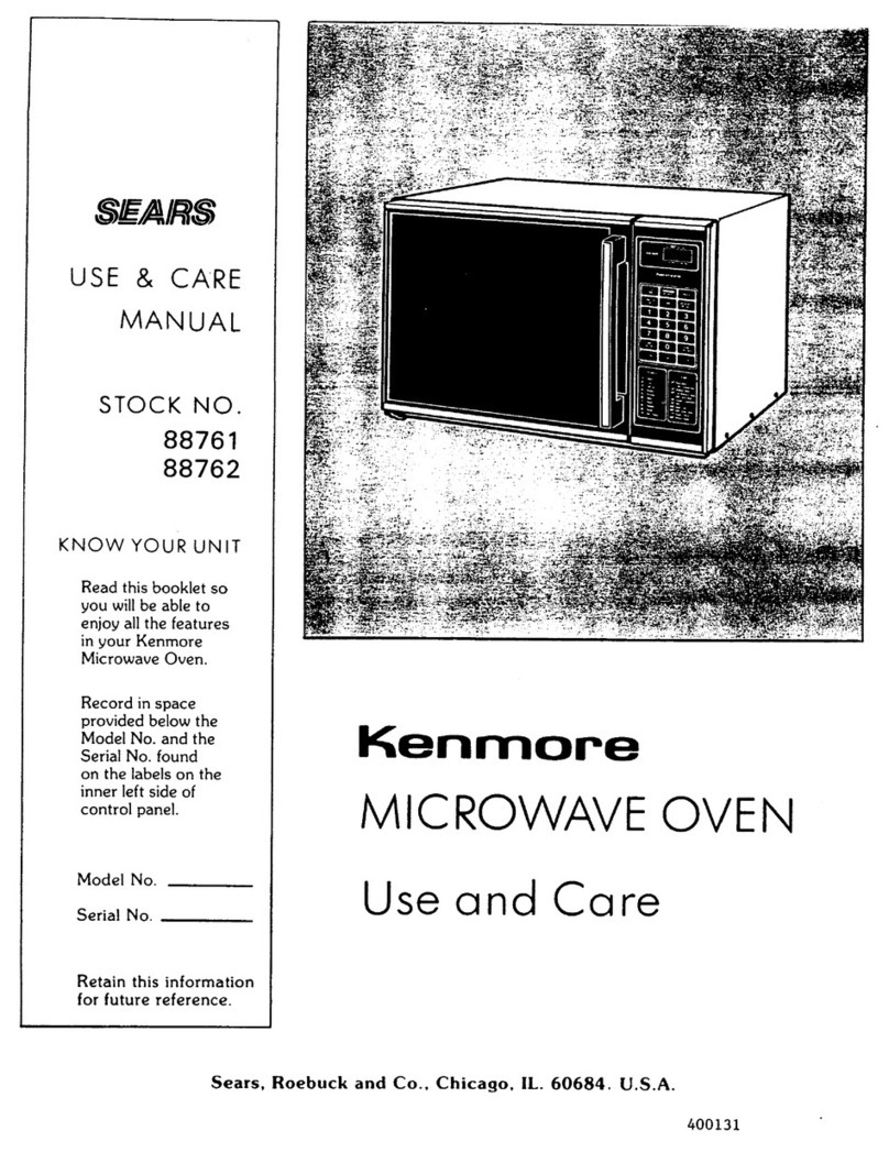 Kenmore 88761 use and care manual