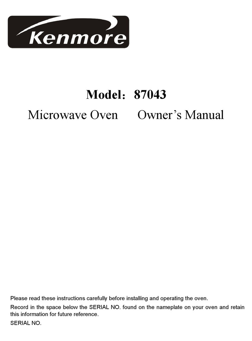 Kenmore 87043 owner's manual