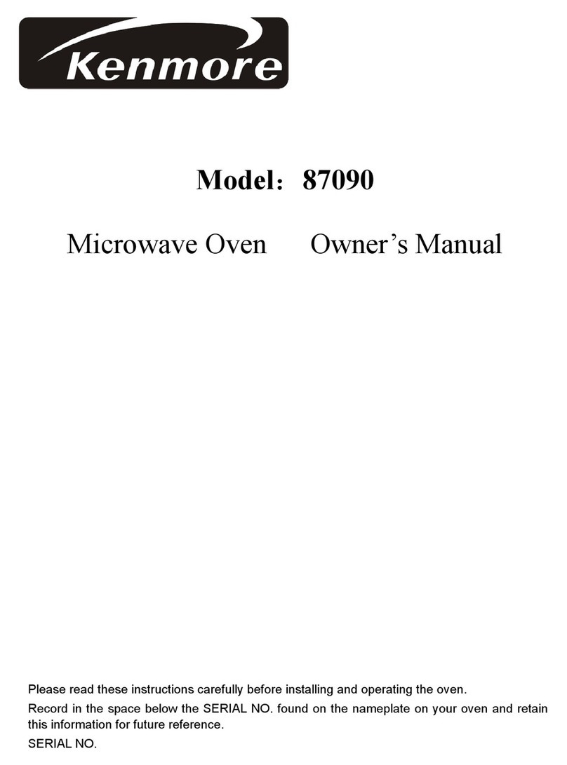 Kenmore 87090 owner's manual