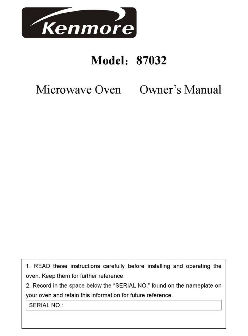 Kenmore 87032 owner's manual