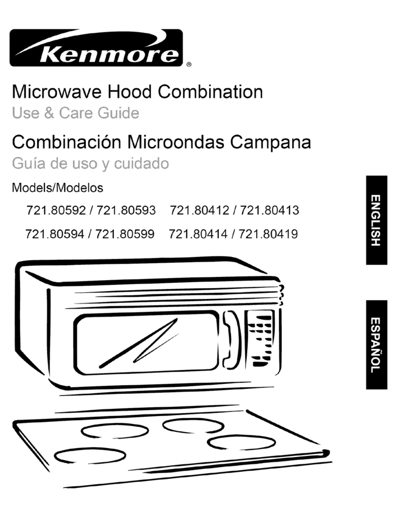 Kenmore 721.80412 User manual