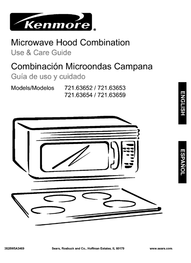 Kenmore 721.63652 Use and care guide