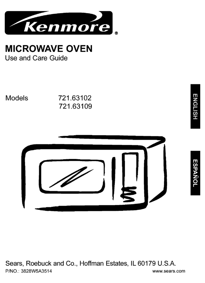 Kenmore 721.63102 Use and care guide