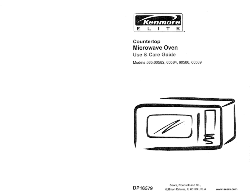 Kenmore 565.60582 User manual