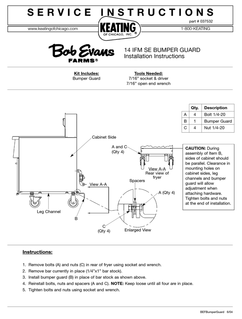 Keating Of Chicago Bumper Guard 14 IFM SE Service instructions Keating Of Chicago Bumper Guard 14 IFM SE Service instructions