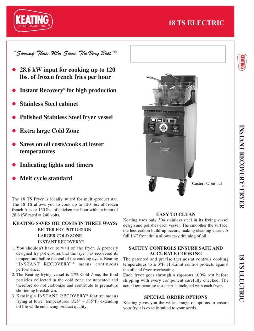 Keating Of Chicago Instant Recovery 18 TS User manual