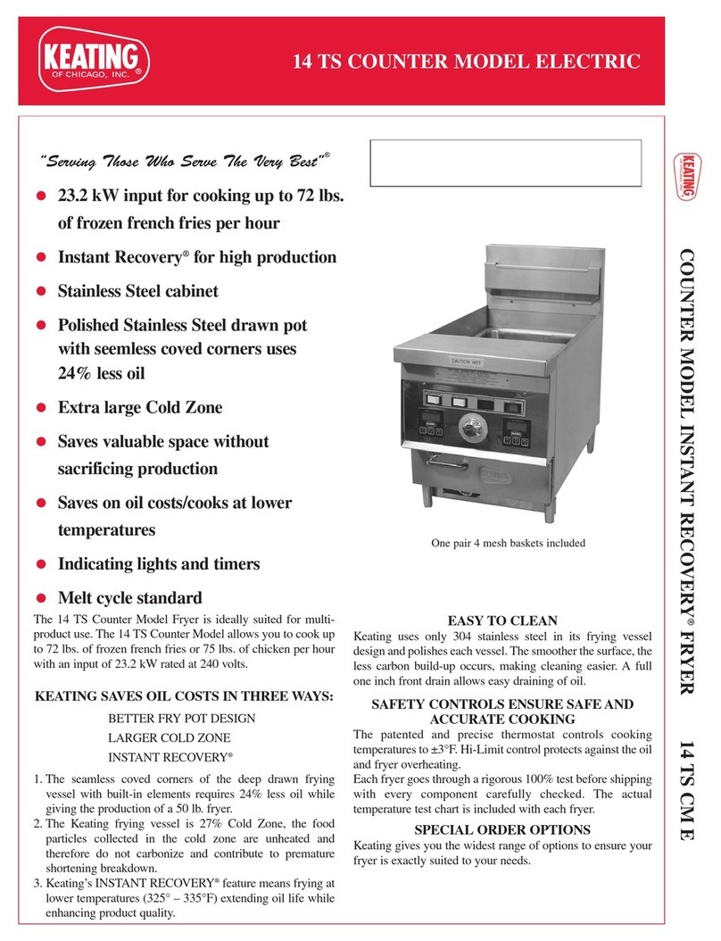 Keating Of Chicago Instant Recovery 14 TS User manual