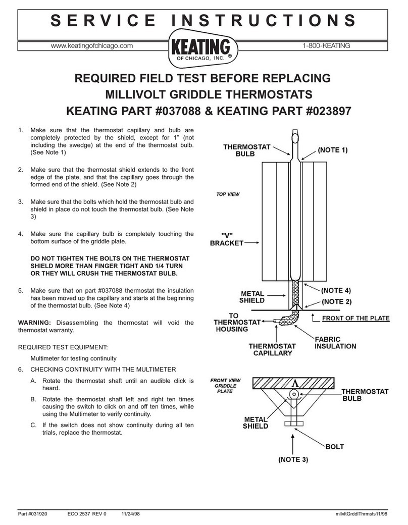 Keating Of Chicago 23897 Operating instructions Keating Of Chicago 23897 Operating instructions