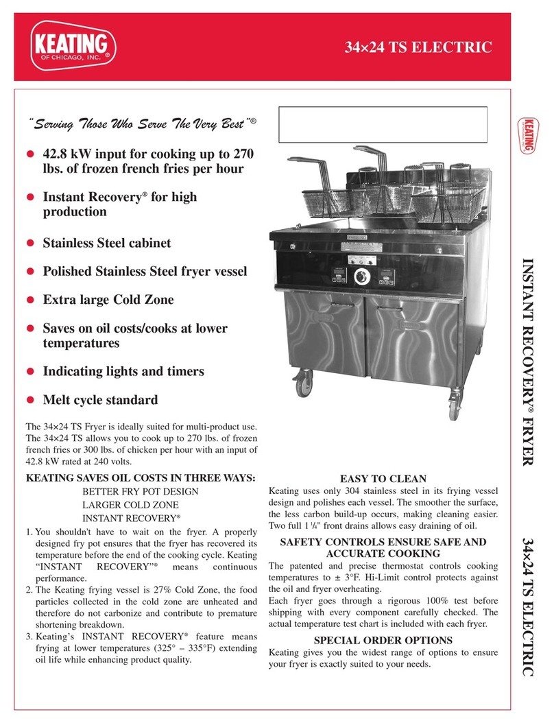 Keating Of Chicago Instant Recovery 34x24 TS Specification sheet Keating Of Chicago Instant Recovery 34x24 TS Specification sheet