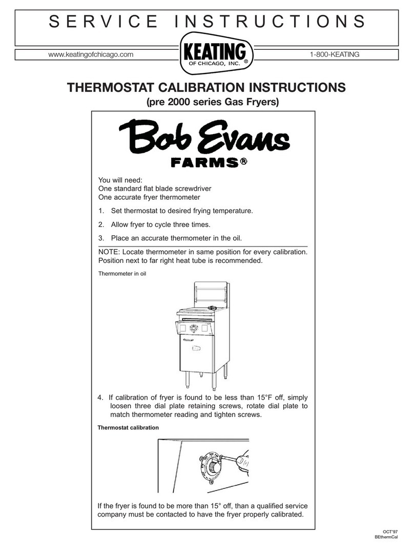 Keating Of Chicago pre 2000 series Operating instructions
