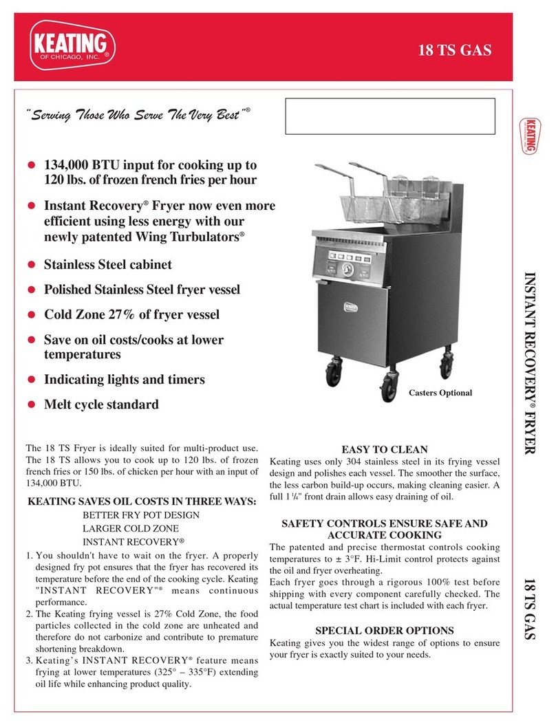 Keating Of Chicago Instant Recovery 18 TS User manual