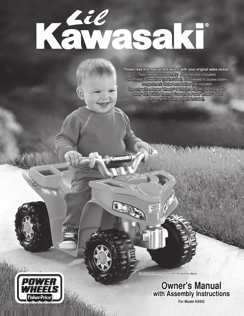 Power Wheels POWER WHEELS K0452 Owner's manual & assembly instructions