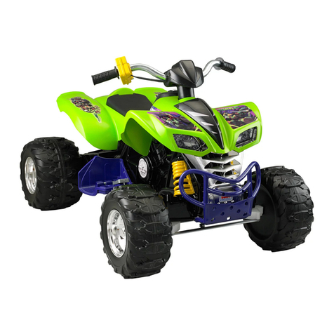 Power Wheels Kawasaki KFX Ninja J8472 Owner's manual & assembly instructions Power Wheels Kawasaki KFX Ninja J8472 Owner's manual & assembly instructions