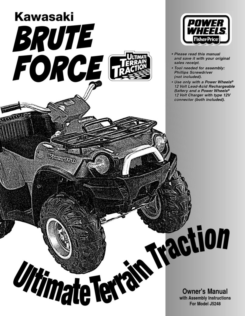 Fisher-Price Power Wheels J5248 Owner's manual with assembly instructions