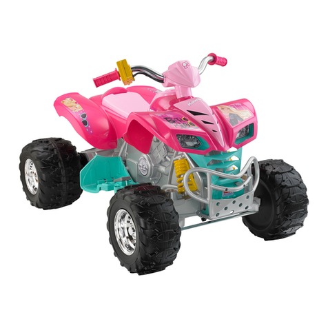 Barbie POWER WHEELS P5066 Use and care manual