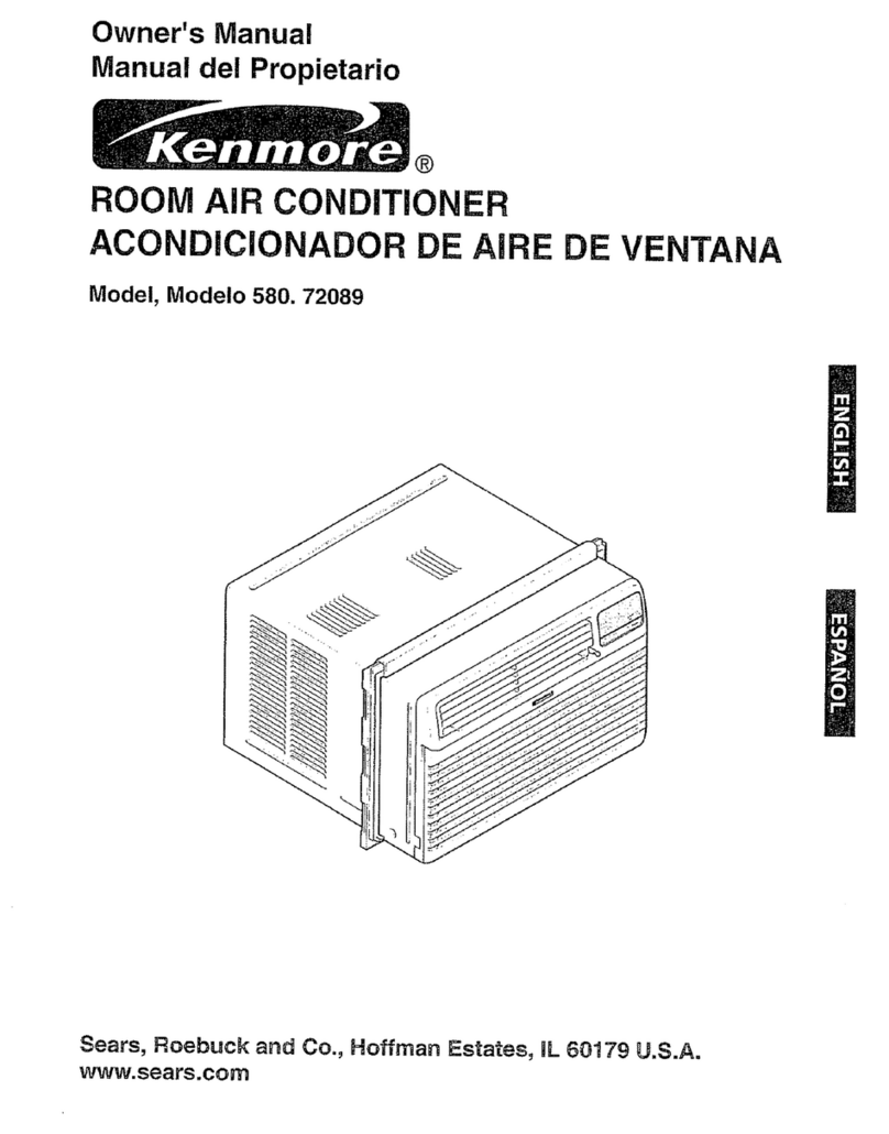 Kenmore 580. 72089 owner's manual