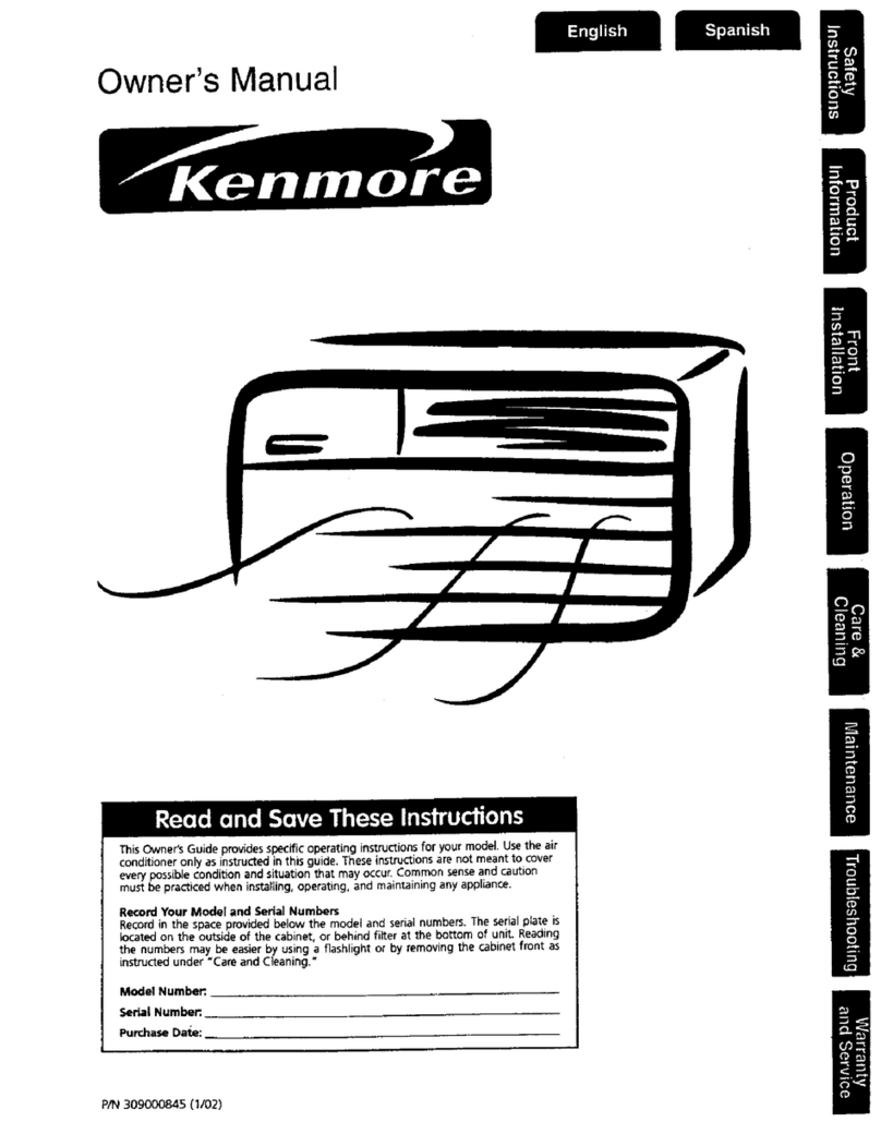 Kenmore 309000845 User manual