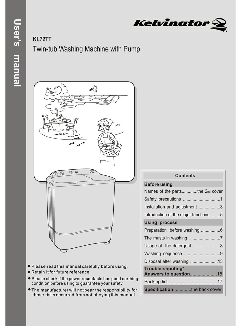 Kelvinator KL72TT User manual