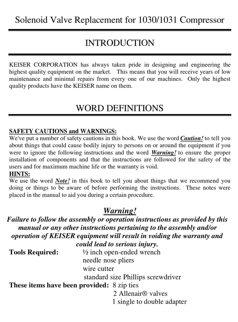 Keiser 1031 Replacement guide