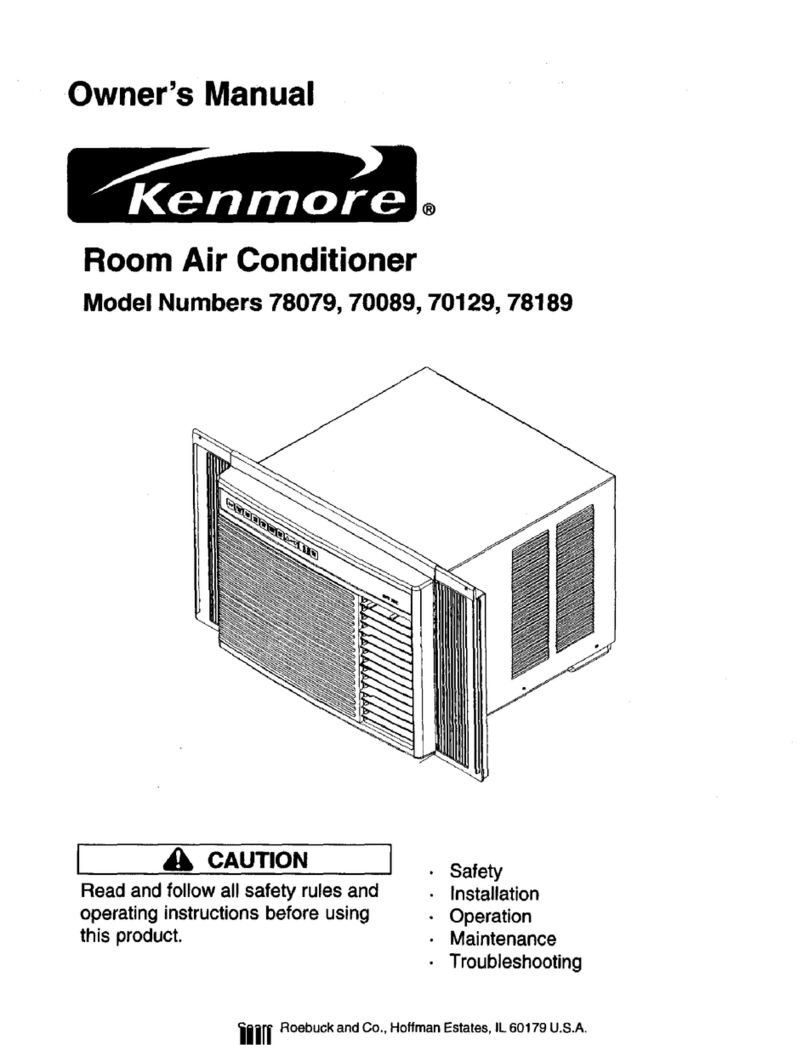Kenmore 70089 owner's manual