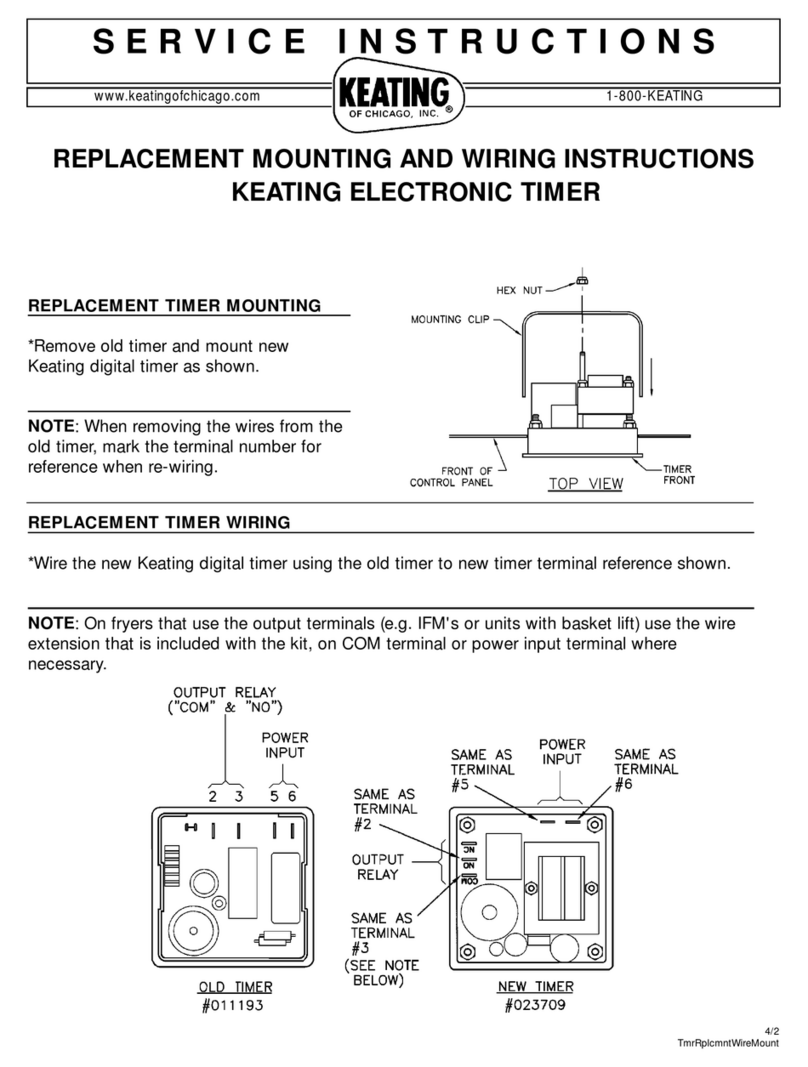 Keating Of Chicago Electronic Timer User manual