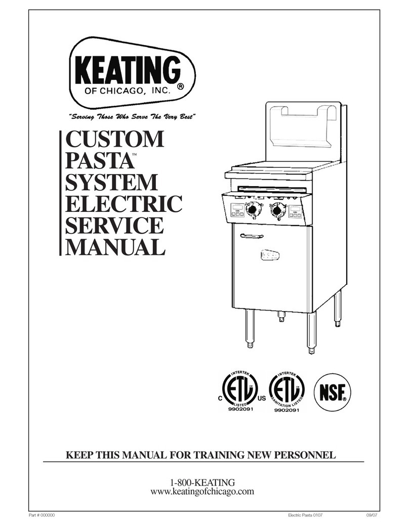 Keating Of Chicago 240V User manual Keating Of Chicago 240V User manual