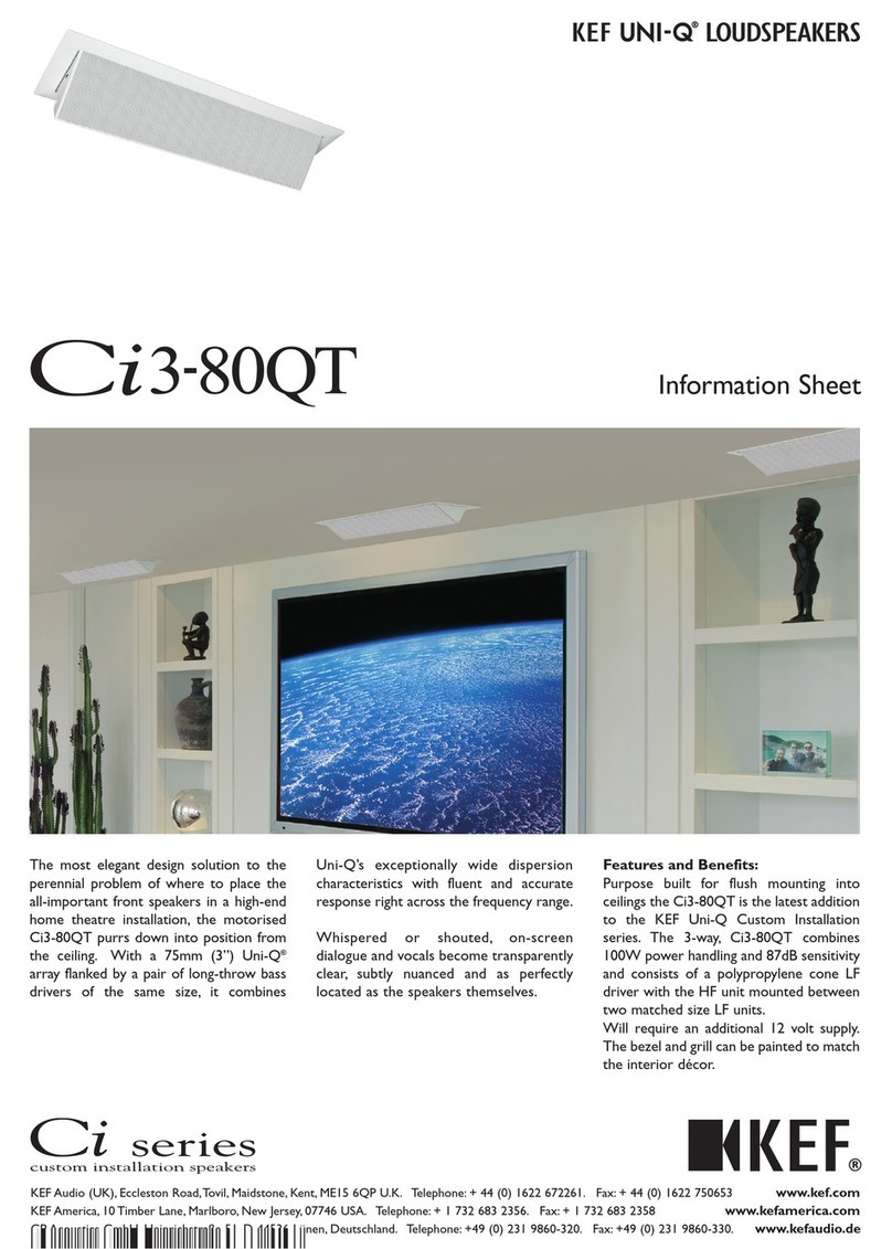 KEF Uni-Q Ci3-80QT Manual