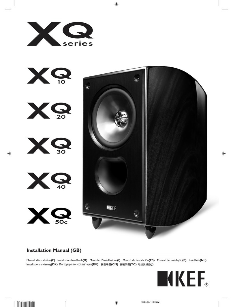 KEF XQ10 User manual