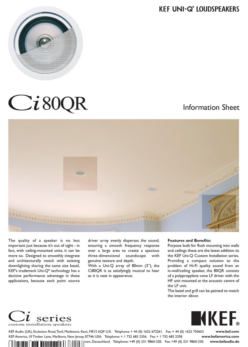 KEF Uni-Q CI80QR Manual
