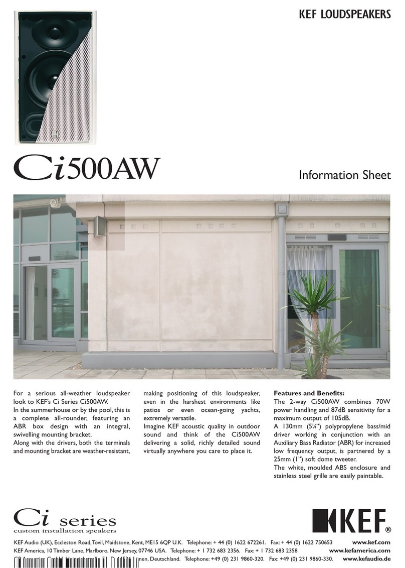 KEF Ci 500AW Manual