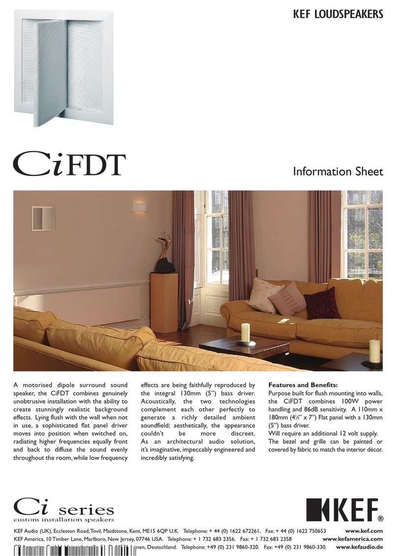 KEF KEF CiFDT Manual