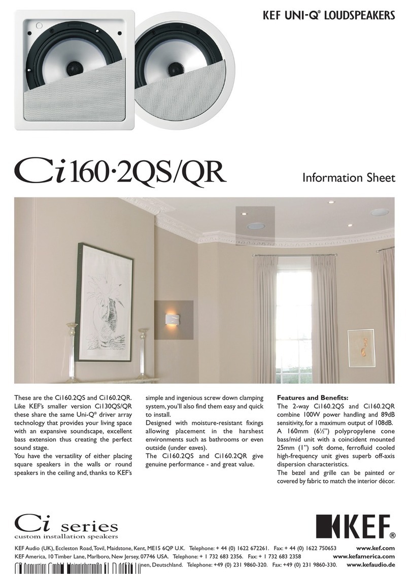 KEF Uni-Q Ci 160.2QR Information sheet