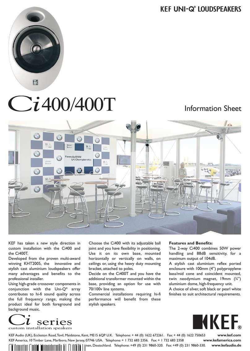 KEF Ci 400T Manual