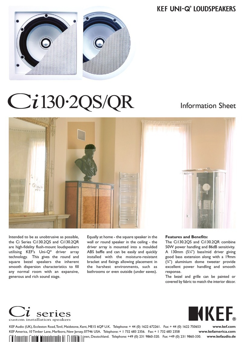 KEF Ci130.2QSQR Information sheet