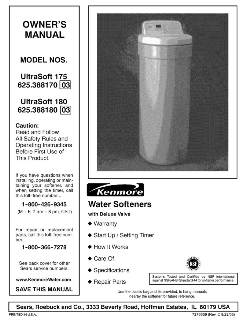 Kenmore ULTRASOFT 625.38817 User manual Kenmore ULTRASOFT 625.38817 User manual
